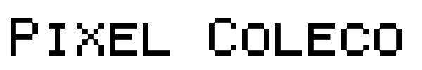 Pixel Coleco font preview